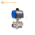 Sanitary 3PC Pneumatic Ball Valve (SUS316, Double Acting)