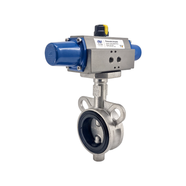 Pneumatic Butterfly Valve (SUS304, Single Acting, 10K) PAVP-13(SS,S)
