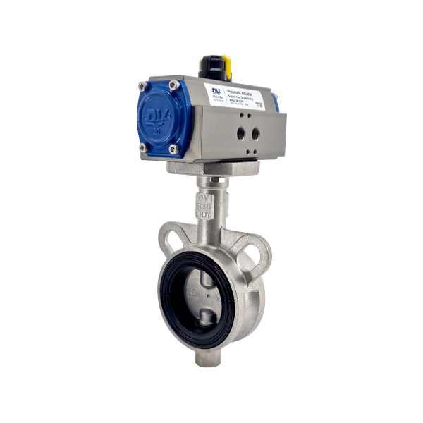 Pneumatic Butterfly Valve (SUS304, Double Acting, 10K) PAVP-13(SS,D)