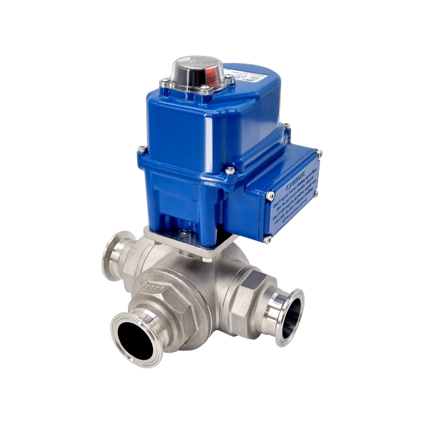 Sanitary 3WAY Electric Ball Valve (SUS316) PSVE-12