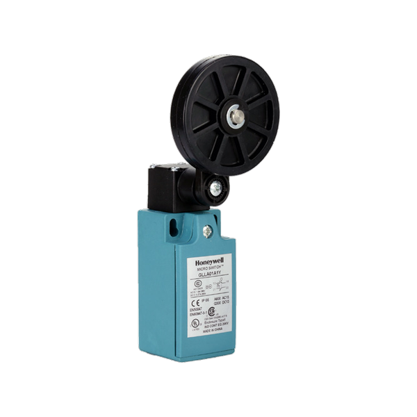 Honeywell GLL Miniature Industrial Limit Switch - Side Rotary Adjustable Rubber Roller Lever (GLLA06A2Y)