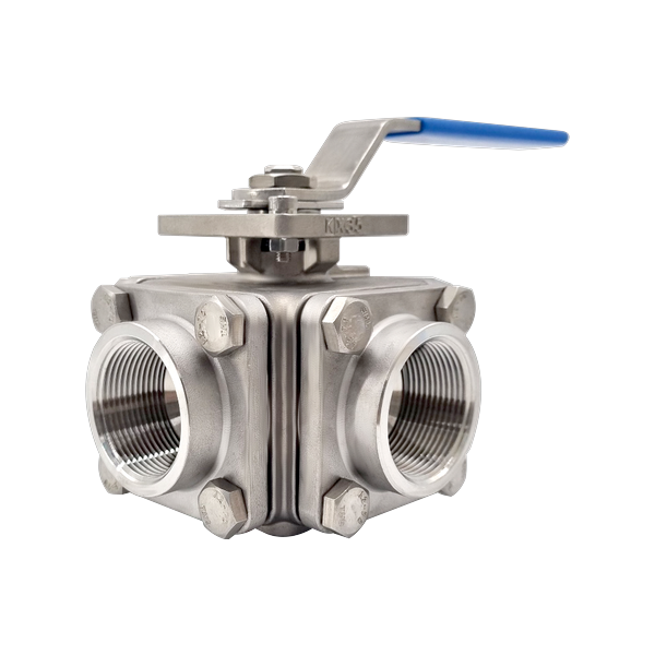 4WAY Ball Valve BSPT (SUS316, Manual) PMV-17